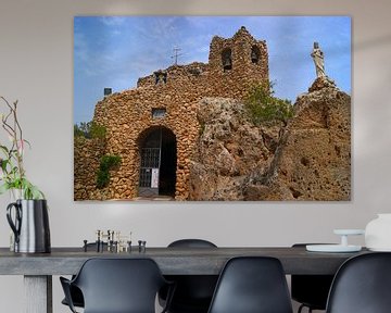 Ruines de Ermita de la Virgen de la Peña château à Mijas, Espagne sur Atelier Liesjes