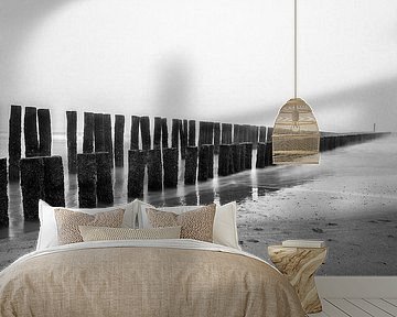 Breakwater Domburg. by Pieter van Roijen