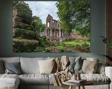 Preah Khan Tempel, Angkor Wat by Richard van der Woude