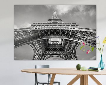 Eiffeltoren in zwart-wit