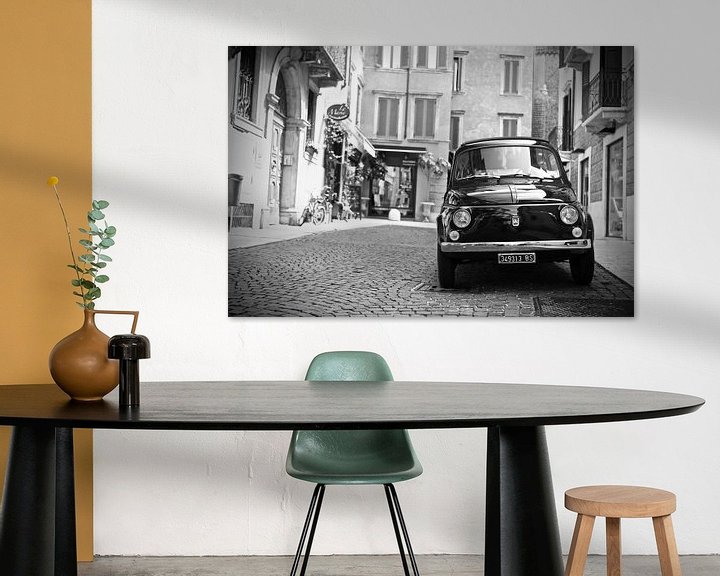 Beispiel: Vintage Fiat 500 oldtimer in Verona Italien von Jasper van de Gein Photography