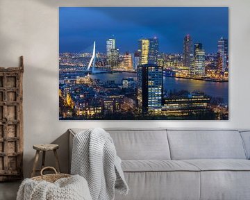 Skyline Rotterdam van Pieter Geevers