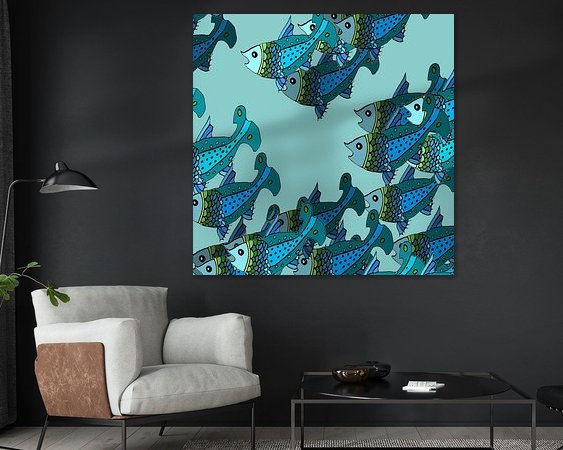 Example of the artwork in a room