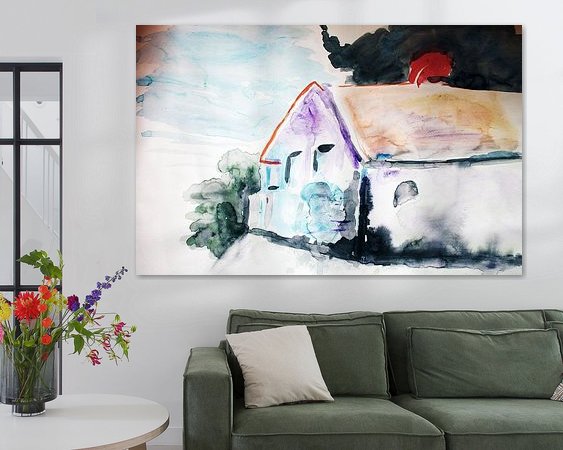 Example of the artwork in a room