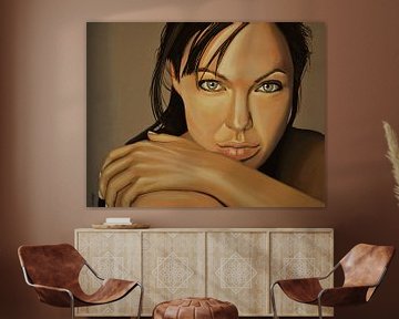  Angelina Jolie Schilderij 2  von Paul Meijering