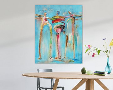 3 happy people van Atelier Paint-Ing