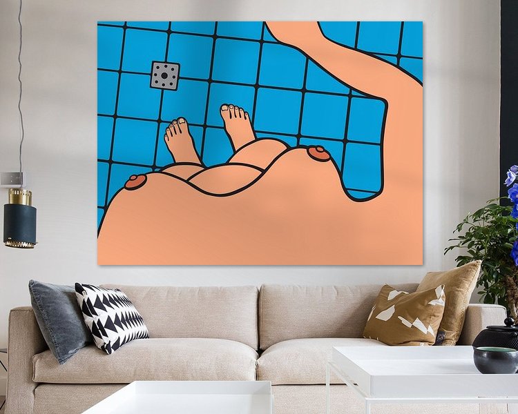 Example of the artwork in a room