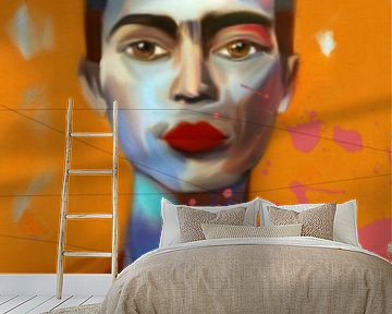 Frida  Expressive Pop Art von Felix von Altersheim