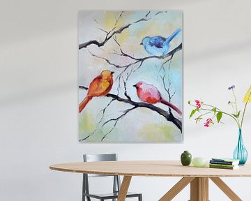 Vögel im Garten 4 von Maria Kitano