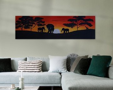 Savanne - Elefanten