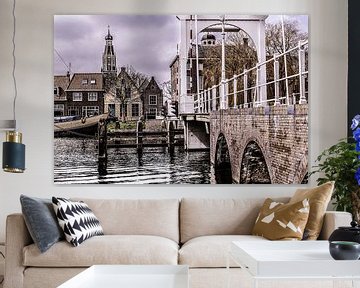 Enkhuizen brug met kerk. sur Brian Morgan