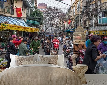 Hanoi Straßenszene von WvH