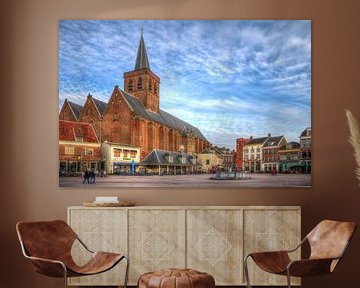 Hof and St. Joris church historical Amersfoort by Watze D. de Haan