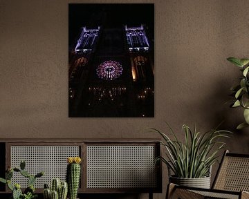 Cathédrale notre-dame at night by Jeus Akkerman