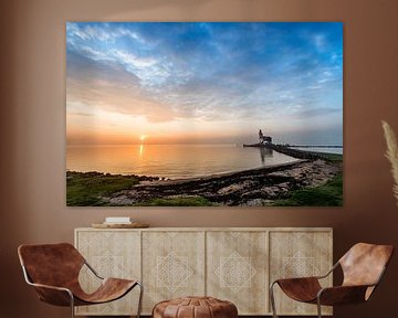 Paard van Marken - atmospheric sunrise by Keesnan Dogger Fotografie