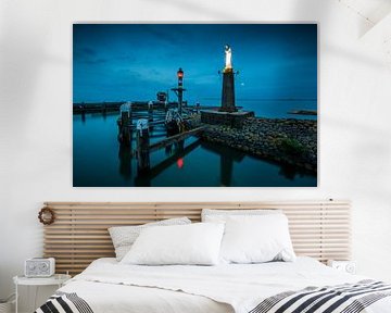 Volendam - atmospheric evening shot of the harbour by Keesnan Dogger Fotografie