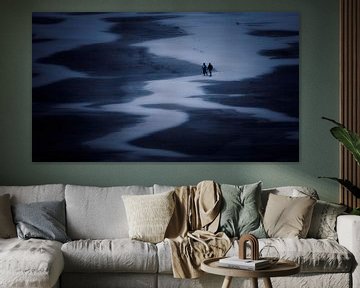 Wanderer am Nordseestrand von Keesnan Dogger Fotografie