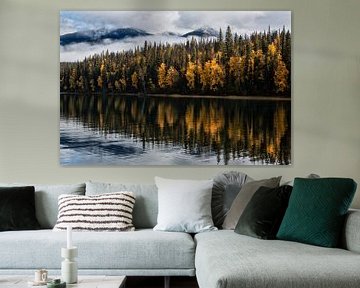 Autumn at Bowron Lakes in Canada by Ellen van Drunen