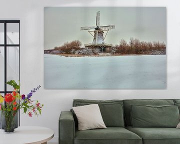 molen de hoop in de winter van eric van der eijk