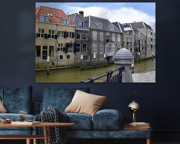 Häuser am Wasser in Dordrecht von Nicolette Vermeulen