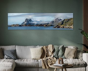 Norway Lofoten panorama by Annemarie Mastenbroek