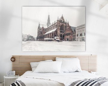 Haarlem: de Bavo en de sneeuw. van Olaf Kramer