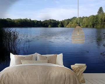 MAGICAL LAKE IN FOREST