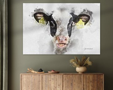 De lachende koe van Art by Jeronimo