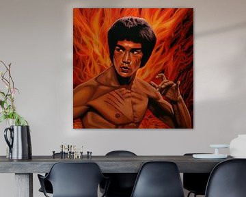 Bruce Lee 2 Schilderij Enter The Dragon von Paul Meijering