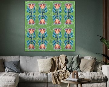 Tulips and in the french text - la tulipe - by IYAAN