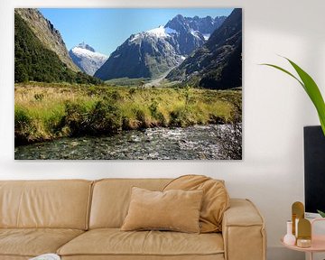 Milford Sound, Nieuw Zeeland van Pamela Fritschij