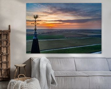 Den Hoorn Texel zonsondergang van Texel360Fotografie Richard Heerschap