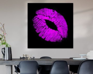 Purple Kiss on black von ART Eva Maria