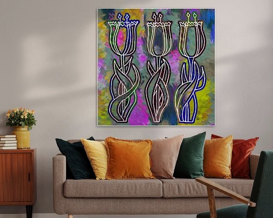 Example of the artwork in a room