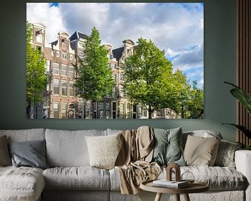 Gevels in de historische grachtengordel van Amsterdam van Sjoerd van der Wal Fotografie