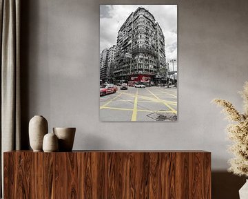 Vue de la rue de Hong Kong sur Roland de Zeeuw fotografie