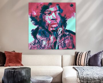 Jimi Lets play Music Pop Art PUR van Team W 32 Gallery