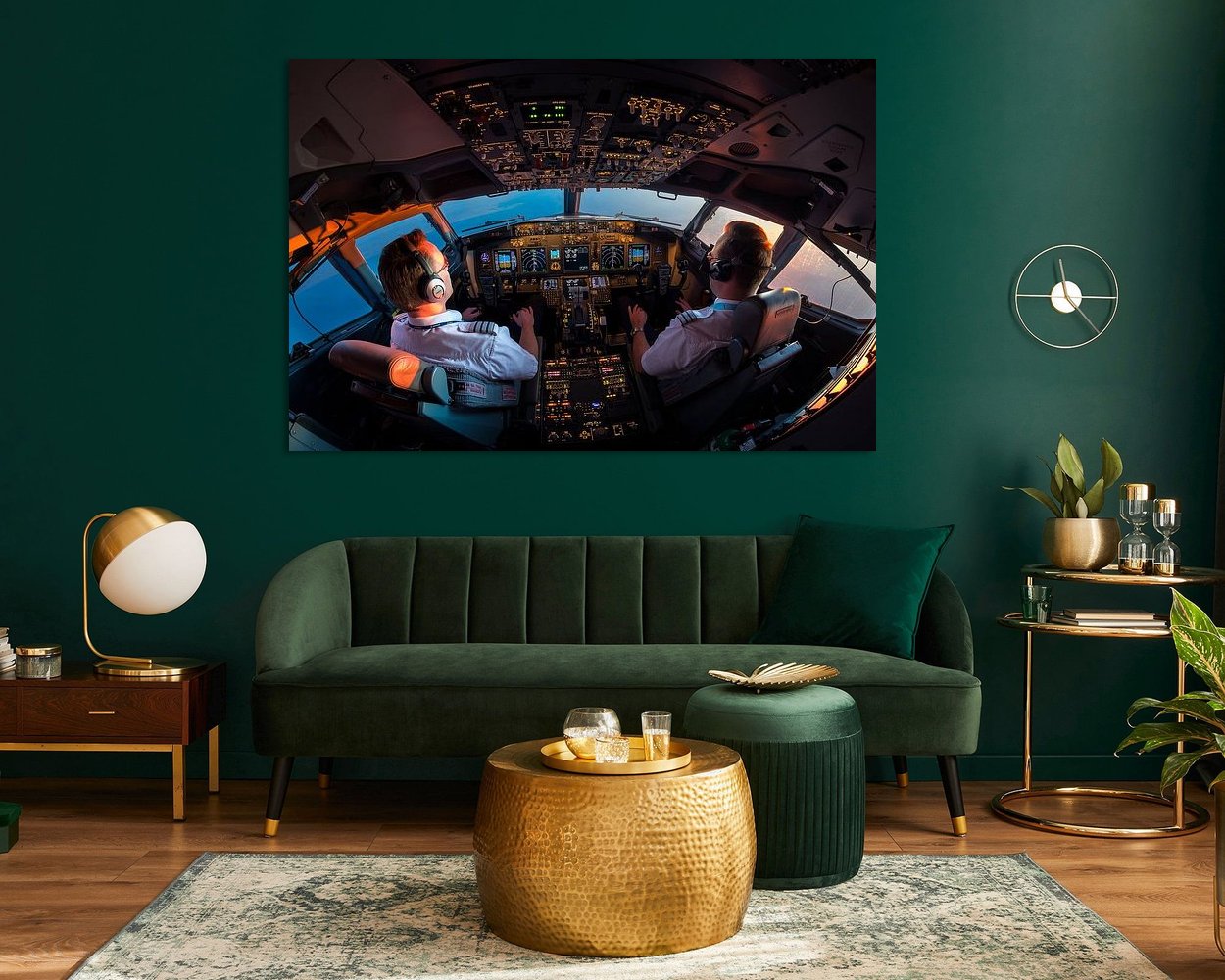 Example of the artwork in a room