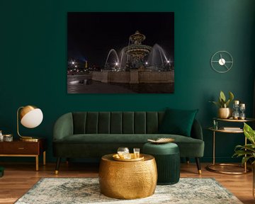 Fonteine a Place de la Concorde by Bart van der Horst