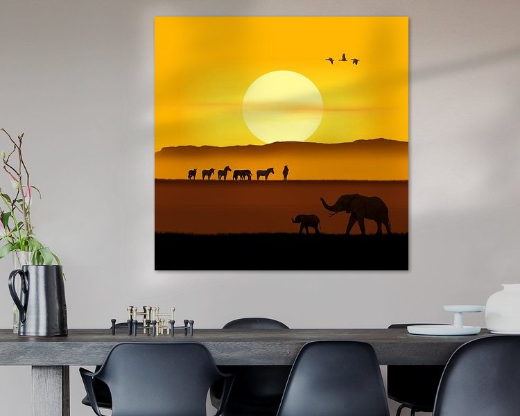 Example of the artwork in a room