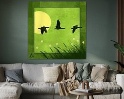 Example of the artwork in a room