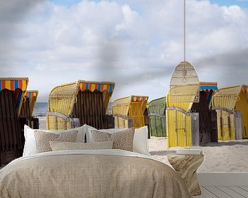 Strandstoelen - Egmond aan Zee van Gerda Hoogerwerf