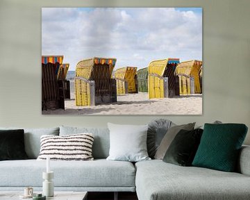 Strandstühle - Egmond aan Zee (die Niederlande) von Gerda Hoogerwerf