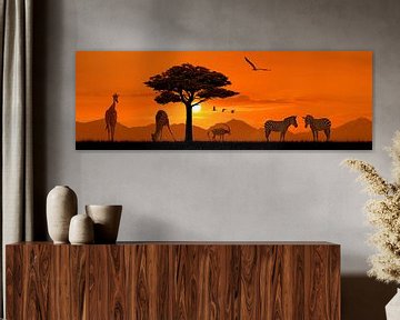 Romantische Africa in Panorama van Monika Jüngling