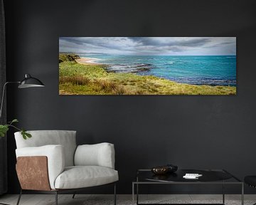 Panorama einer Bucht an der Südküste, Neuseeland