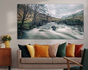 La rivière Glenn Etive en Écosse sur Martijn van Dellen