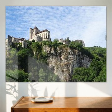 Saint Cirq-Lapopie at the Lot in France