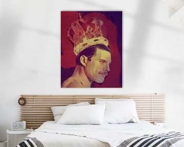 Freddie Mercury The King Classic Pop Art PUR  von Felix von Altersheim