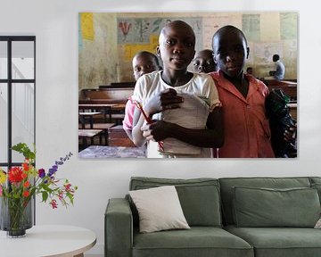 Kinderen op school, Uganda, Afrika