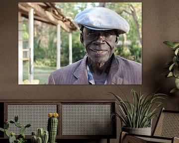 Sinaasappelverkoper in Uganda, Afrika